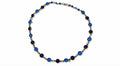 Cobalt blue and deep blue glass necklace