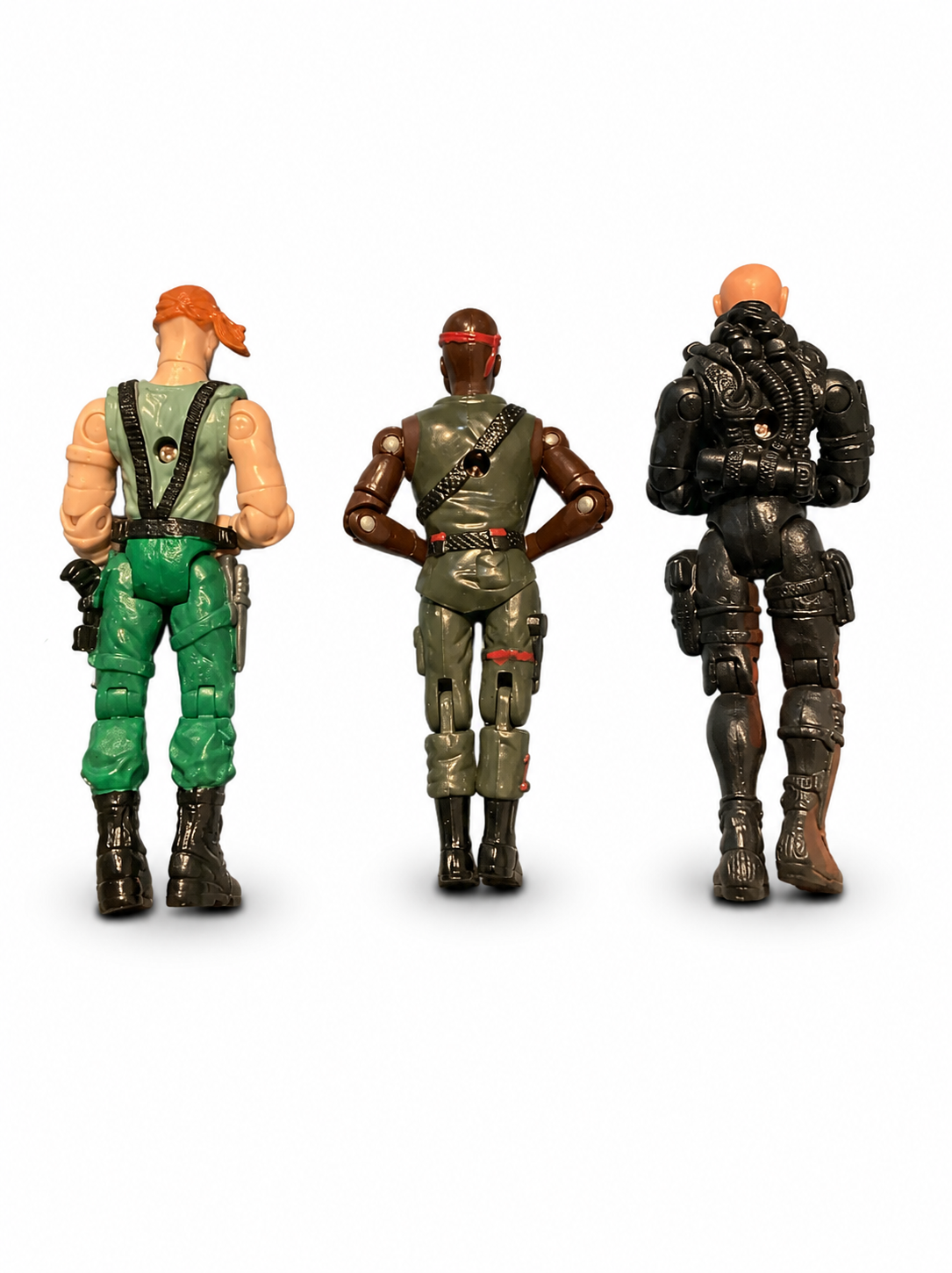 Vintage Lanard The Corps! action figure Collection featuring Roos, Junkyard, and Orcas. 80s-2005