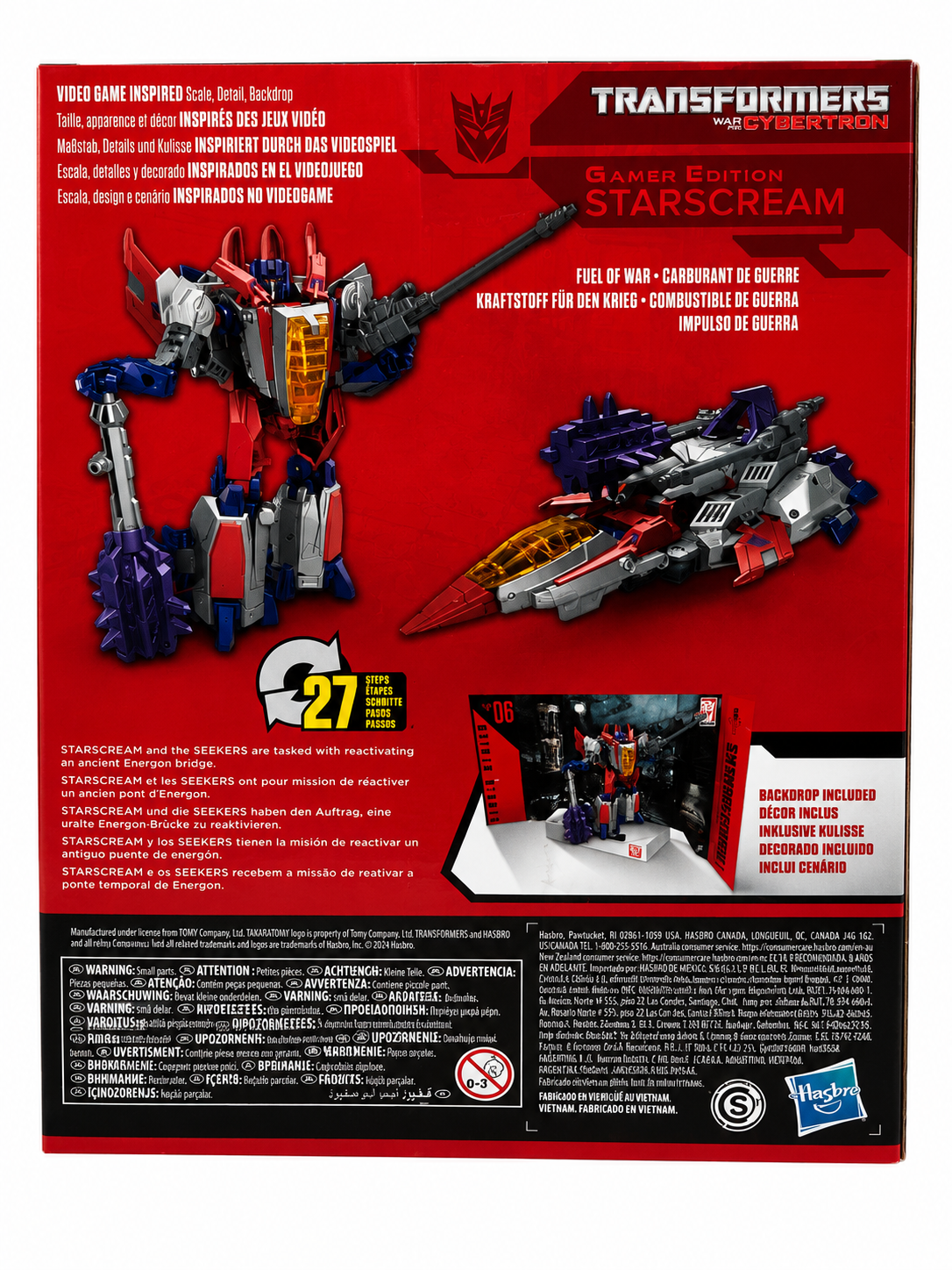 Transformers War For CYBERTRON STUDIO SERIES Gamer Edition STARSCREAM