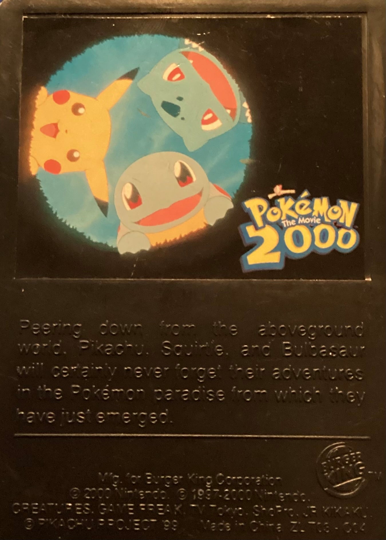 Vintage Pokémon The Movie Burger King Toy Collection