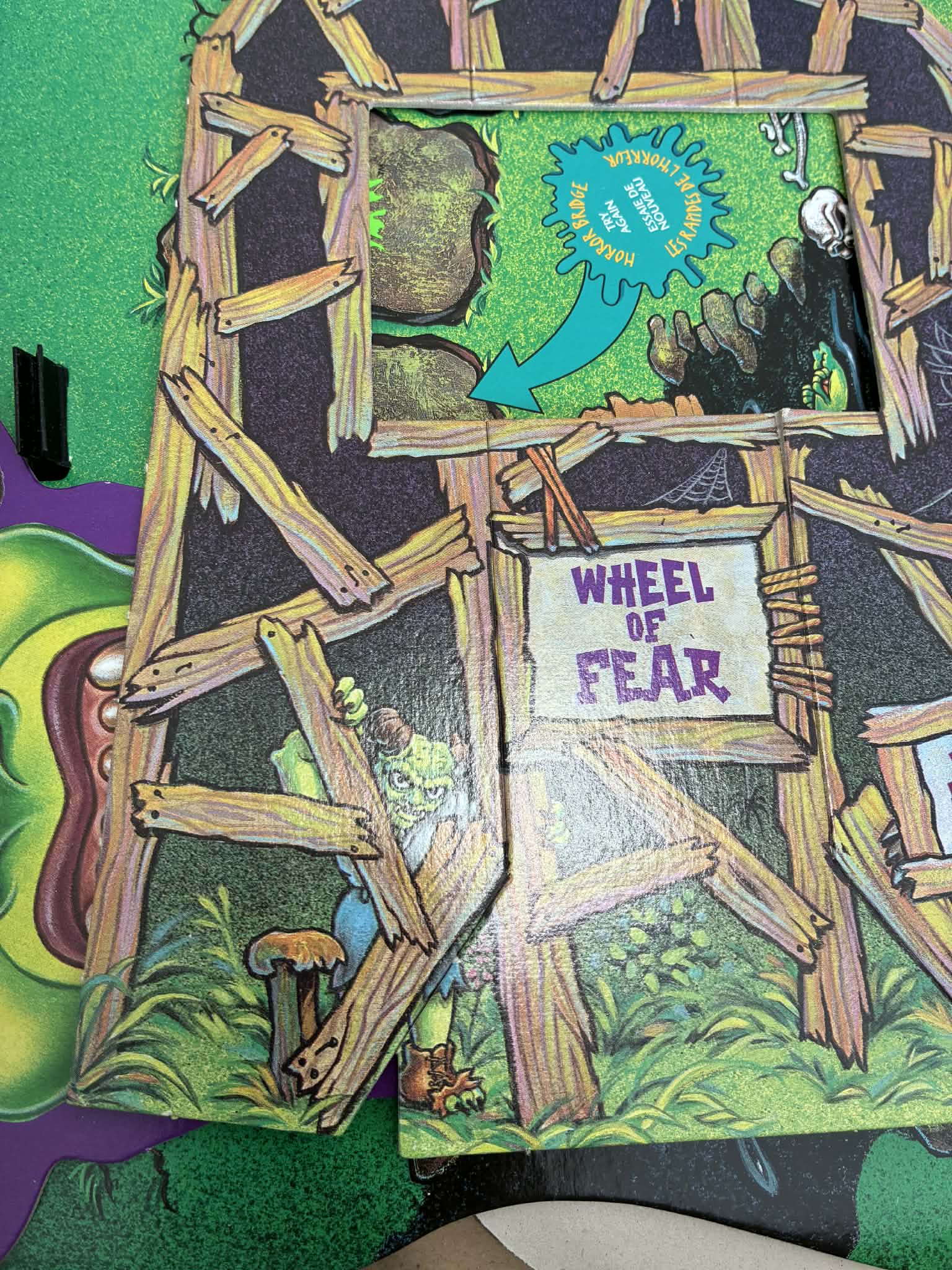 Milton Bradley Goosebumps One Day at Horrorland board game  1996. 100%complete.