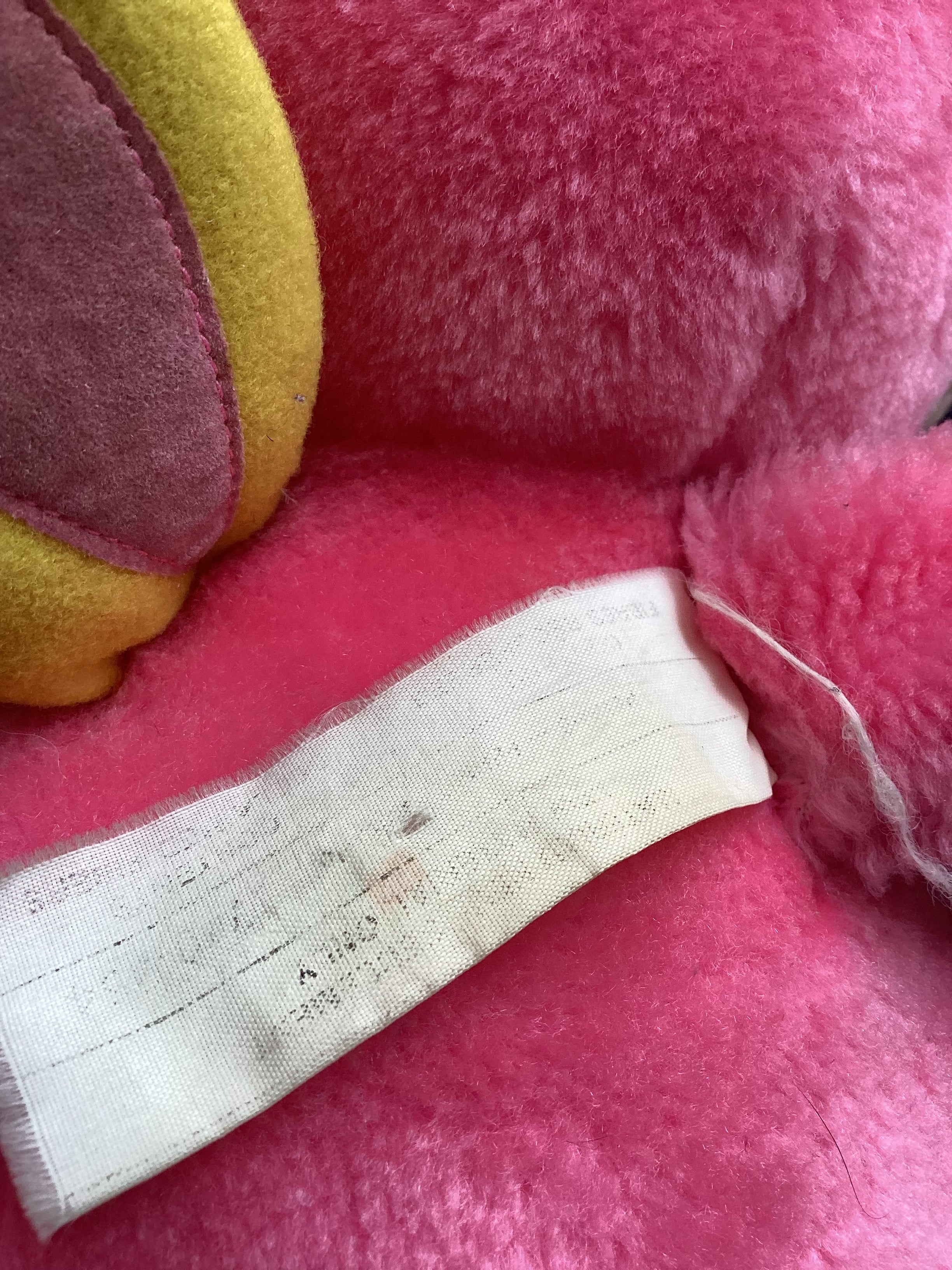 1984 Hasbro Disney Wuzzles Rhinokey plush