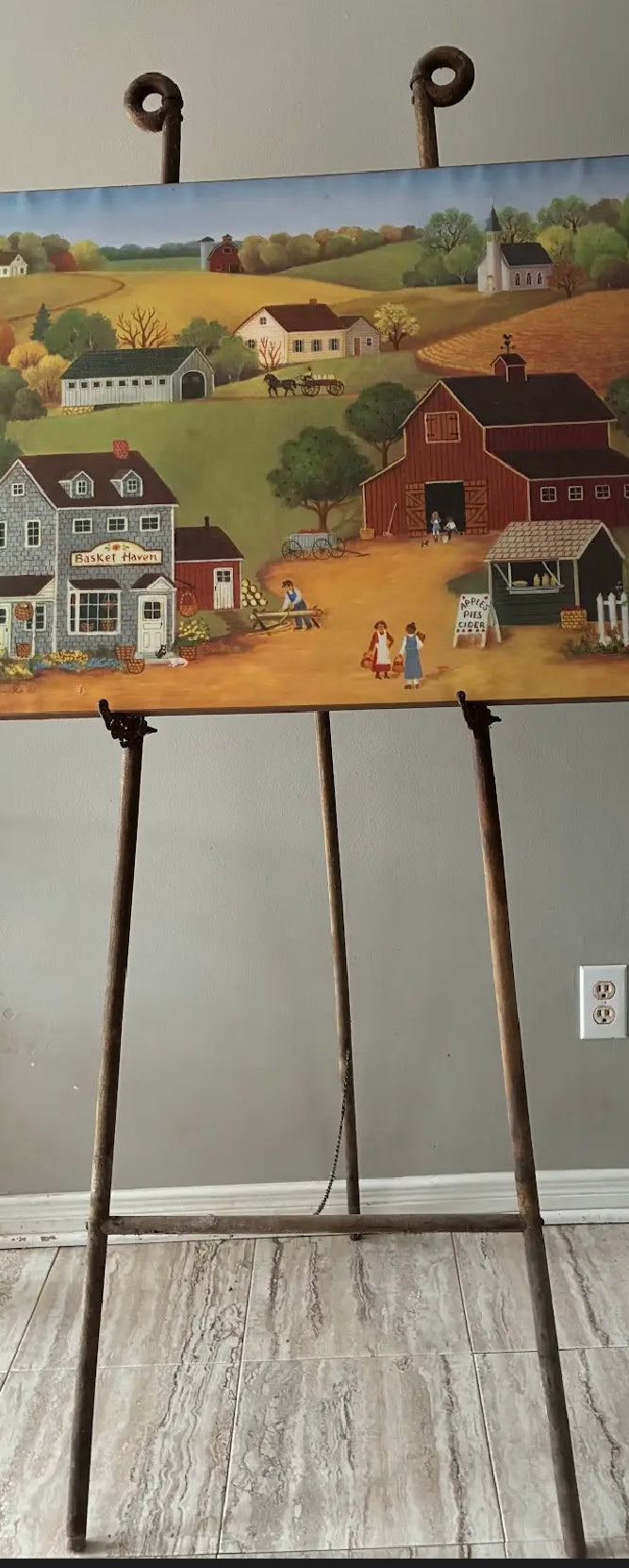 Circa 1895 Victorian wooden “Stick And Ball” Studio Easel