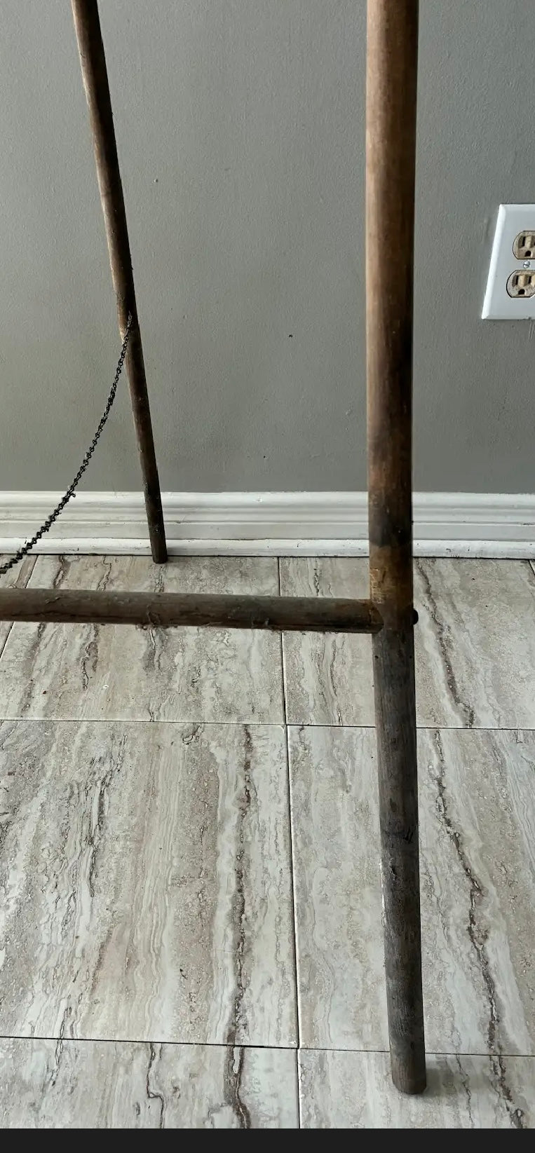 Circa 1895 Victorian wooden “Stick And Ball” Studio Easel