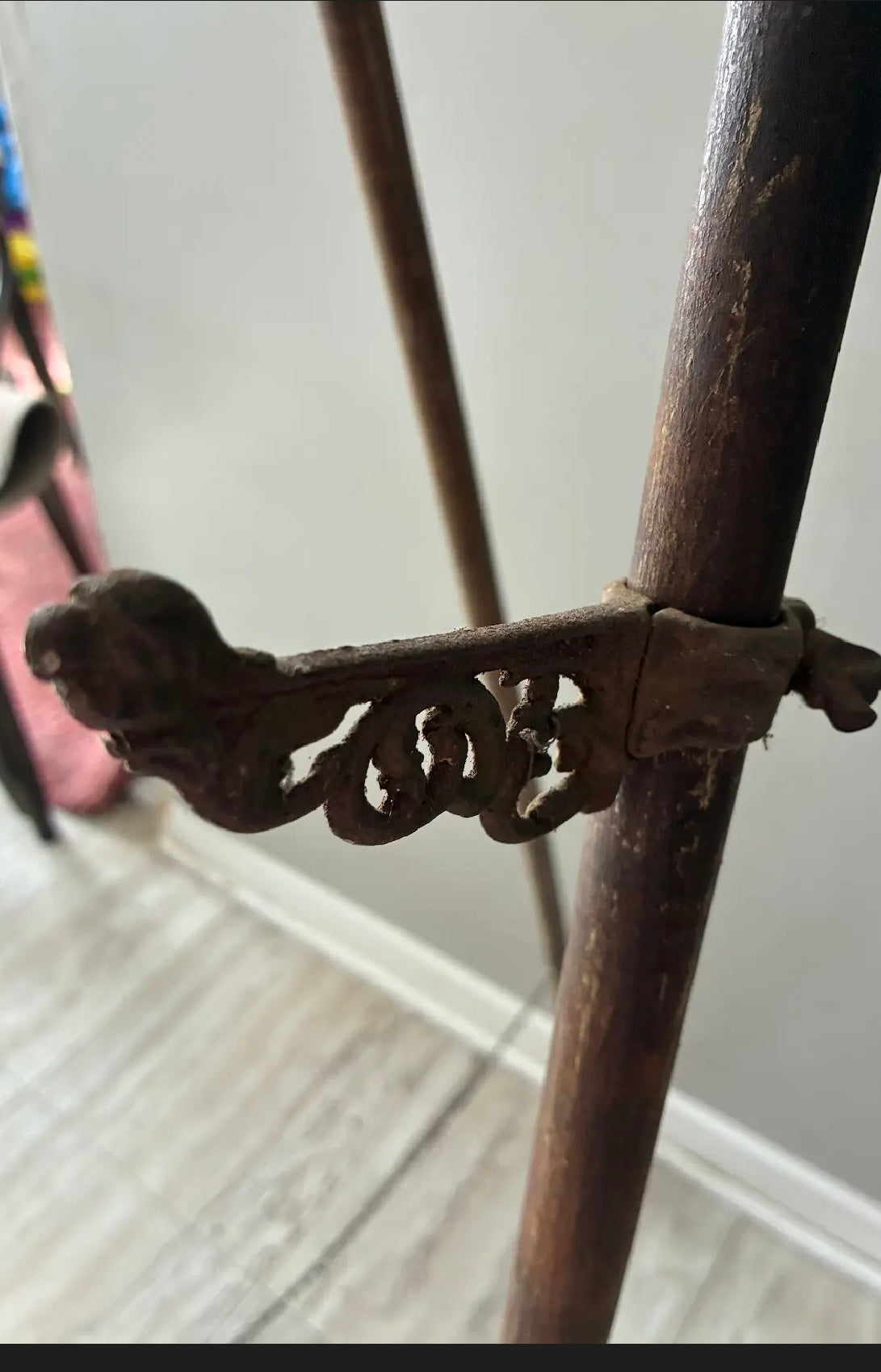 Circa 1895 Victorian wooden “Stick And Ball” Studio Easel