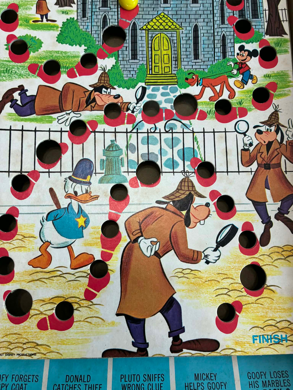 Vintage  Disney 1970 “Goofy Finds His Marbles” board game