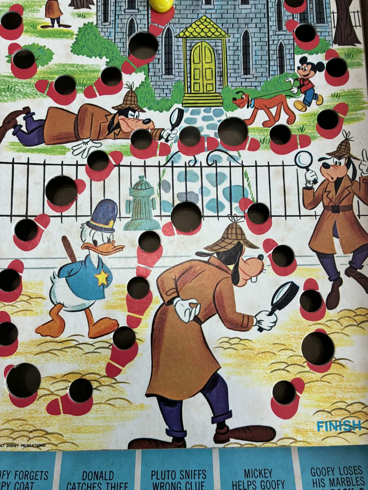 Vintage  Disney 1970 “Goofy Finds His Marbles” board game